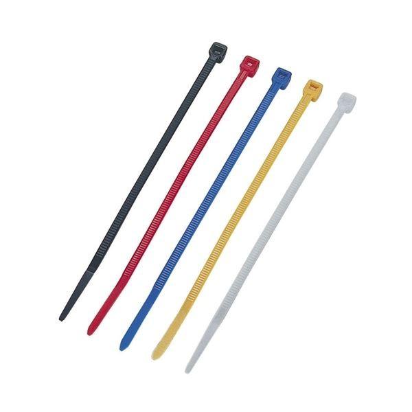 (まとめ) エレコム ケーブル結束バンド 10cm5色入り LD-T100SET50 1パック(50本:各色10本) 〔×30セット〕