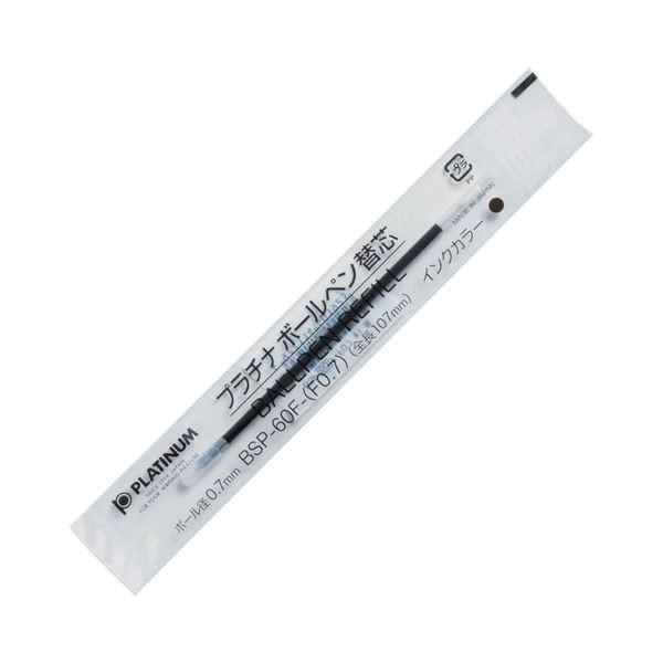 (まとめ) プラチナ ボールペン替芯 ステンレスチップ 0.7mm 黒 BSP-60F-(F0.7)#1 1セット(10本) 〔×30セット〕