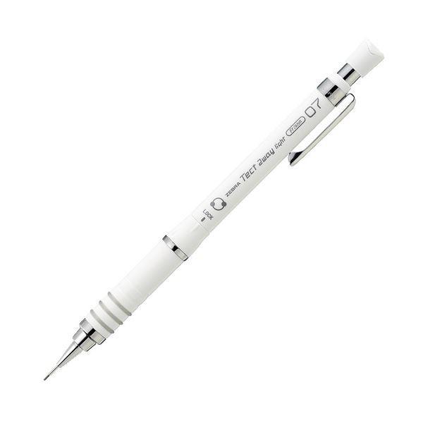 (まとめ) ゼブラ シャープペンシルテクトツゥーウェイ ライト 0.7mm （軸色 白） MAB42-W 1本 〔×30セット〕