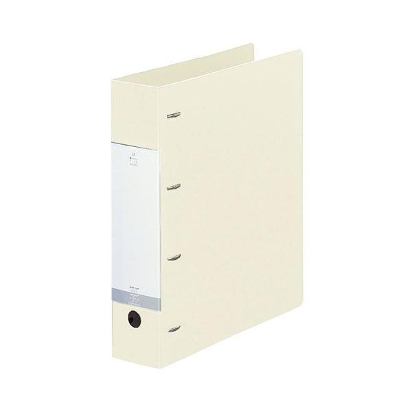 (まとめ) リヒトラブ リクエスト D型リングファイル A4タテ 4穴 500枚収容 背幅64mm 白 G1280-0 1冊 〔×30セット〕