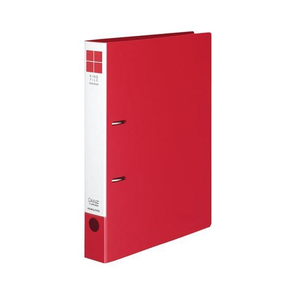 (まとめ) コクヨ リングファイル(スリムスタイル) A4タテ 2穴 330枚収容 背幅42mm 赤 フ-URF440R 1冊 〔×30セット〕