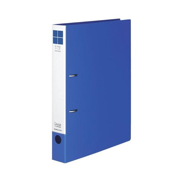 (まとめ) コクヨ リングファイル(スリムスタイル) A4タテ 2穴 330枚収容 背幅42mm 青 フ-URF440B 1冊 〔×30セット〕