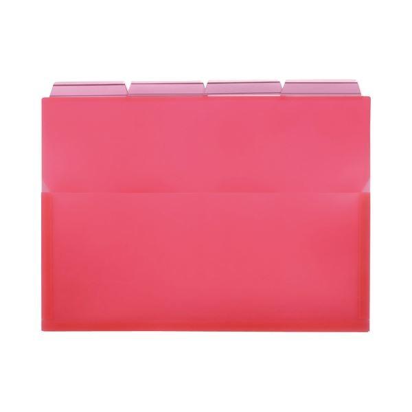 (まとめ) ライオン事務器PPポケットホルダー(エール) A4 ピンク マチ付 PH-42A-P 1パック(4冊) 〔×30セット〕