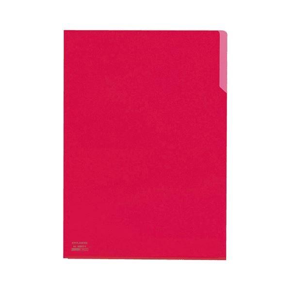 まとめ) コクヨ クリヤーホルダー10(テン)A4 赤 フ-T750-1 1