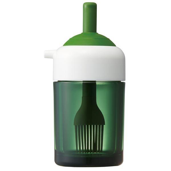 (まとめ) 刷毛でも塗れる オイル差し/油容器 〔ベーシック〕 2Way 容量(約)：150ml キッチン用品 〔48個セット〕
