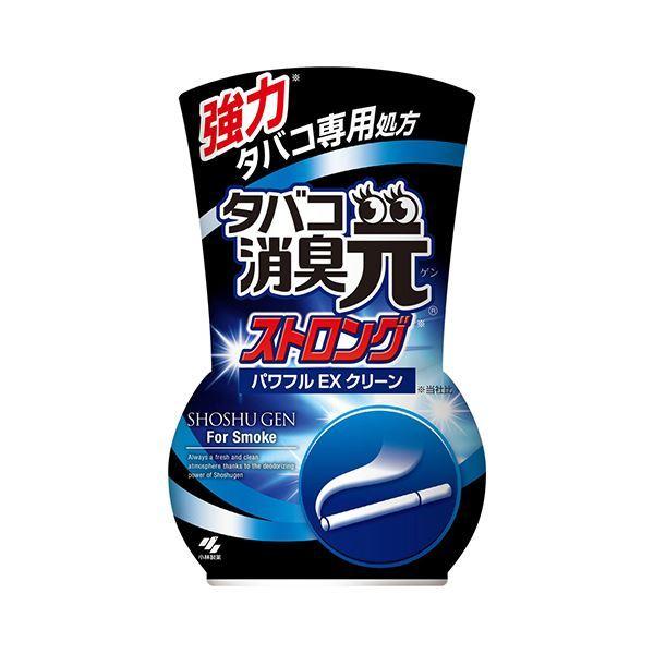 （まとめ）小林製薬 タバコ消臭元 ストロング パワフルEXクリーン 400ml 1個 〔×5セット〕｜net-plaza