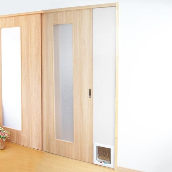 小型犬・猫用 L型ペットドアー ペットスルーもん PTG-L2200　ホワイト L型 ペットスルーもん 小型犬 猫用 ペットドアー 〔 ホワイト 〕 PTG