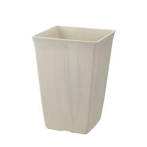 〔24個セット〕 角型 植木鉢/プランター 〔10号 ホワイト〕 約幅24cm 日本製 深型 リッチェル フォーレ スクエアポット