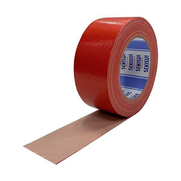 積水化学 布テープ No.600 50mm×25m 赤 N60R03 1セット(30巻)