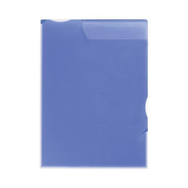 (まとめ) キングジム スーパーハードホルダー (マチ付) A4タテ 青 758 1枚 〔×50セット〕