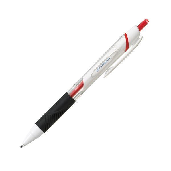 (まとめ) 三菱鉛筆 JETSTREAM 0.5mm SXN15005.15 白軸/赤 10本 〔×10セット〕