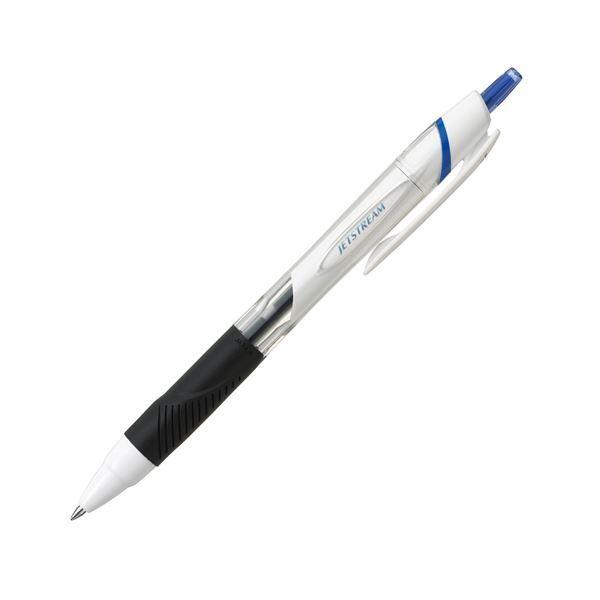 (まとめ) 三菱鉛筆 JETSTREAM 0.5mm SXN15005.33 白軸/青 10本 〔×10セット〕