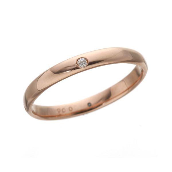 PGピンクダイヤリング 指輪 サザンクロスリング 9号 腕時計、アクセサリー