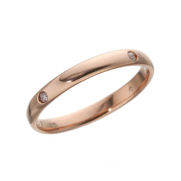 PGピンクダイヤリング 指輪 サザンクロスリング 9号 腕時計、アクセサリー