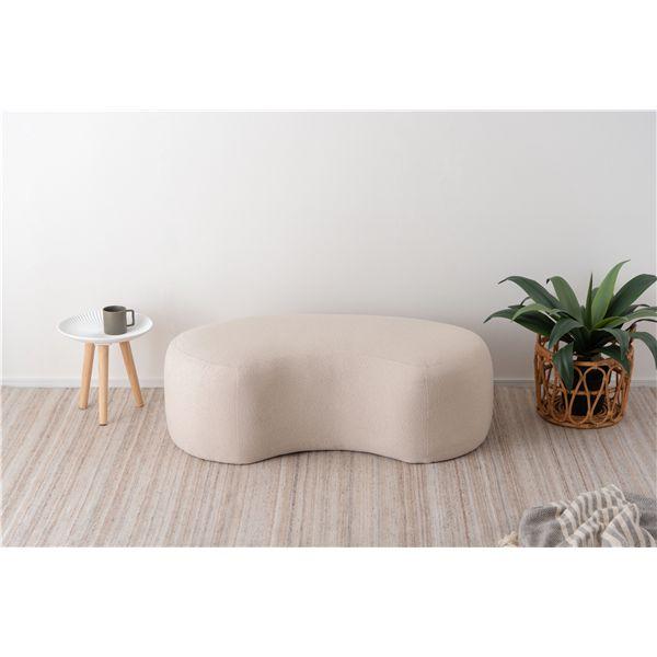 スツール ベージュ （約W100×D60×H33cm） 完成品 : ネットプラザ