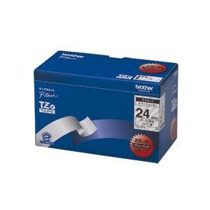 ブラザー BROTHER ピータッチ TZeテープ ラミネートテープ 24mm 透明/黒文字 業務用パック TZE-151V 1パック(5個)