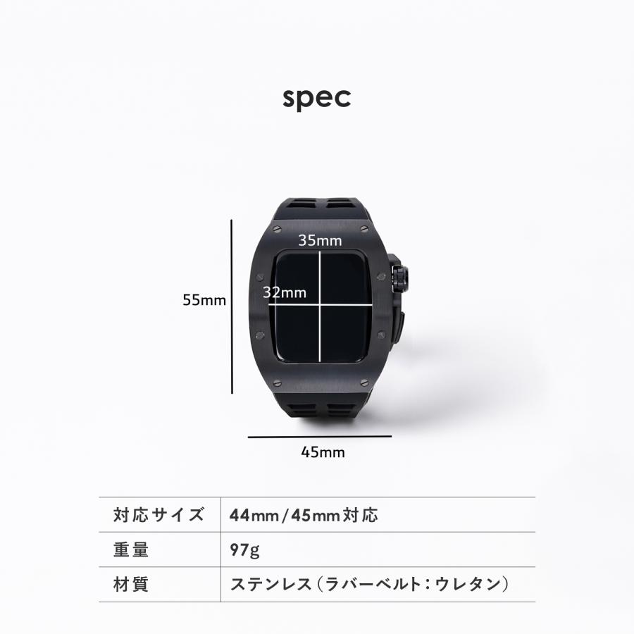 Luxury Apple Watch Case & Belt BR-AWC45SV ラグジュアリー アップル ウォッチ ケース＆ベルト シルバー  メ｜net-plaza｜07