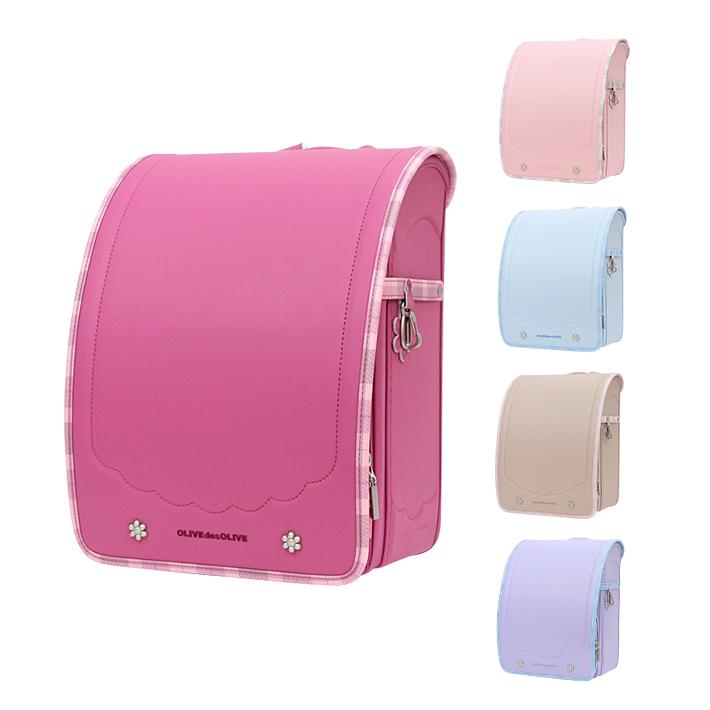 OLIVE des OLIVE＜オリーブ・デ・オリーブ＞　ランドセル　2022　クリームチェック　106-2401_ktc | 