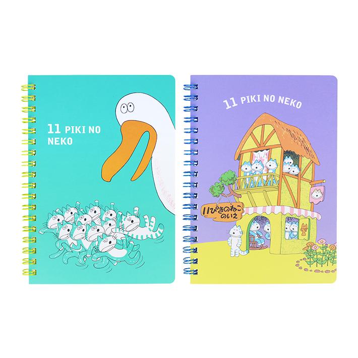 サンスター文具 11ぴきのねこ リングノート B6 2柄 [M便 1/1