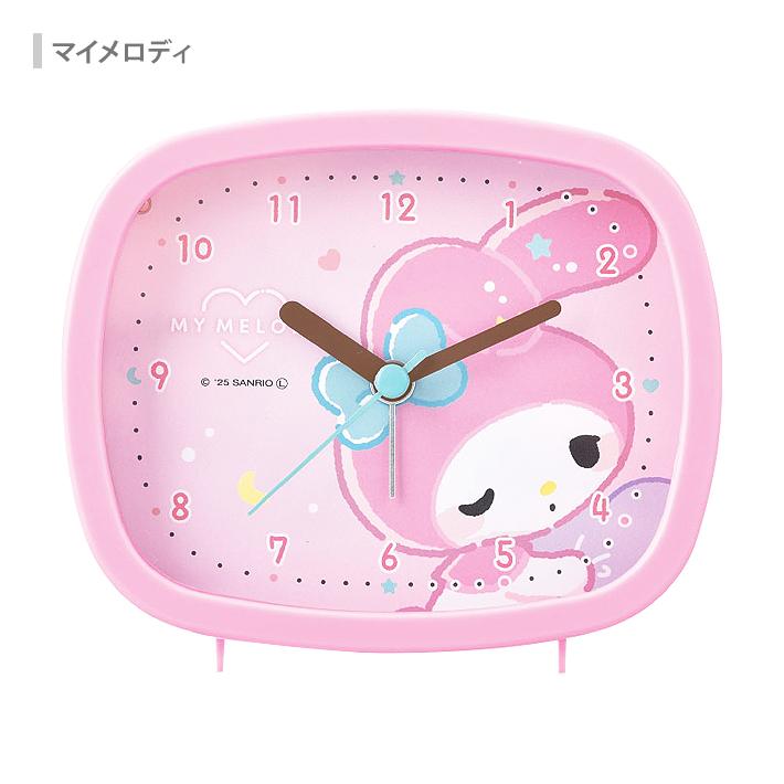 CRUX サンリオキャラクターズ スクエアライトクロック むにゃっ