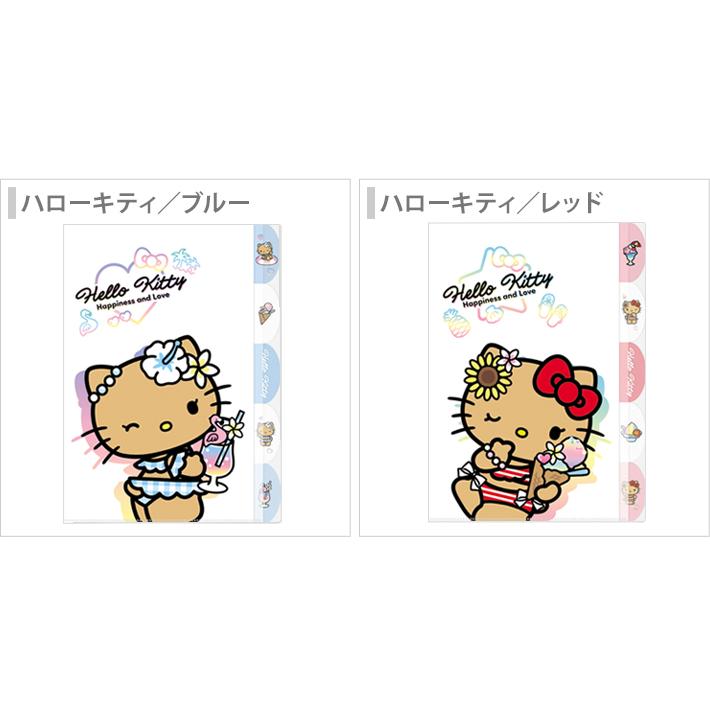ハローキティ × familiar　クリアファイル　ステッカー　ボールペン　5点 CRUX（クラックス） ハローキティ ダイカット 5インデックス クリア