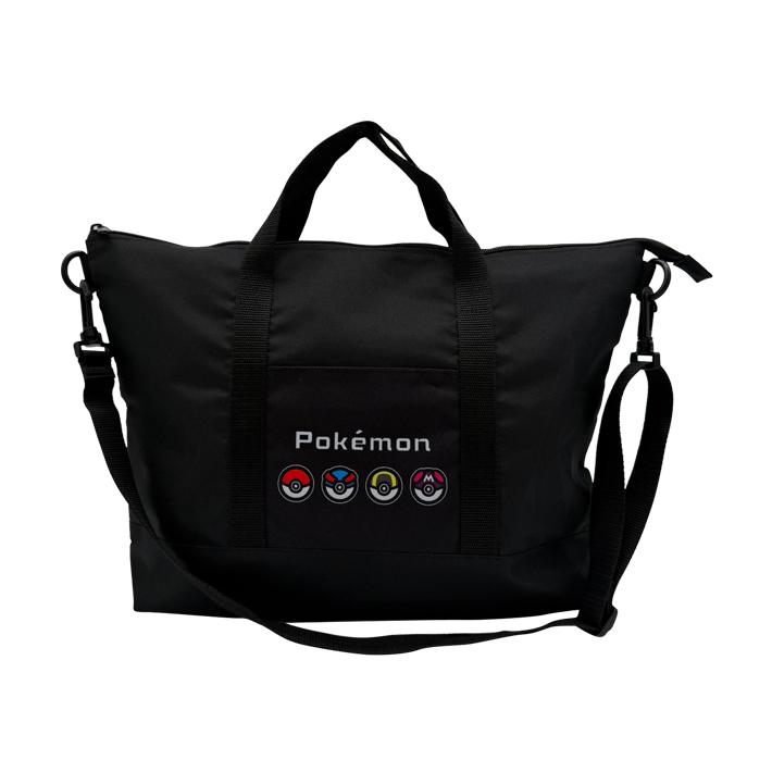 Pokemon（ポケモン） 2WAYレッスンバッグ クロ モンスターボール柄
