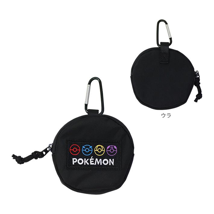 Pokemon（ポケモン） 刺繍カラビナ付きポーチ モンスターボール柄 CPKF