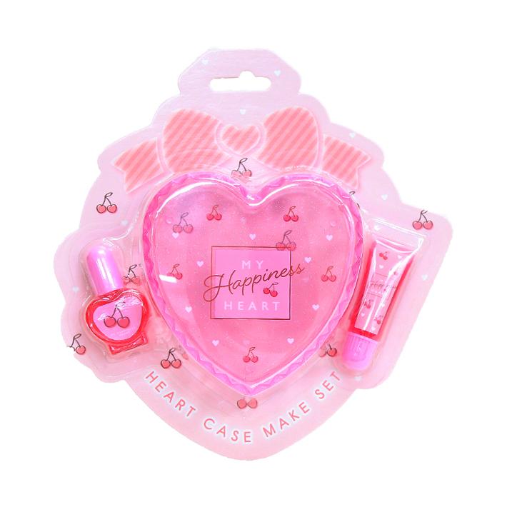 ハートケースメイクセット チェリーハート柄 NL39987 [M便 1/1