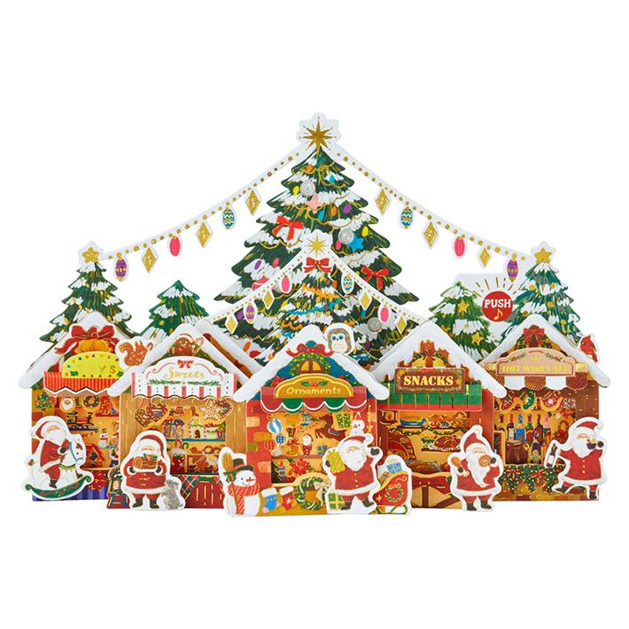 sanrio クリスマスカード ライト&メロディーカード 立体 sanrio クリスマスカード ライト&メロディーカード 立体