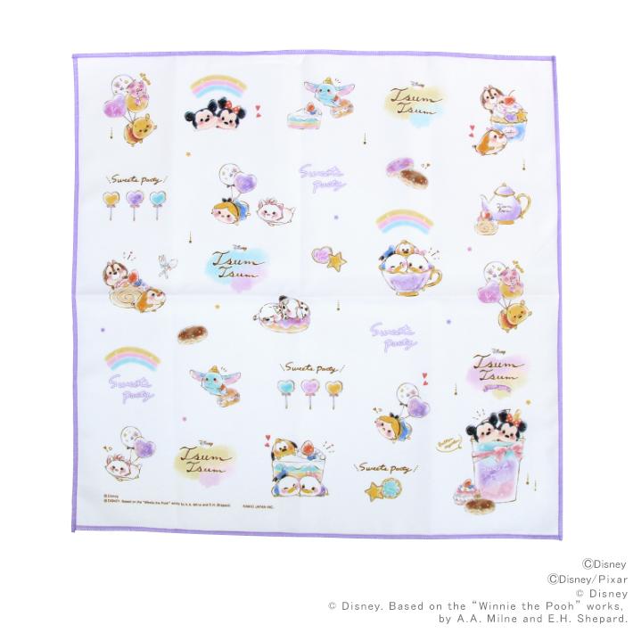 ディズニー お待たせ ツムツム Cute Model ランチコレクション ランチクロス 抗菌 1 4 防臭加工済 M便 673円