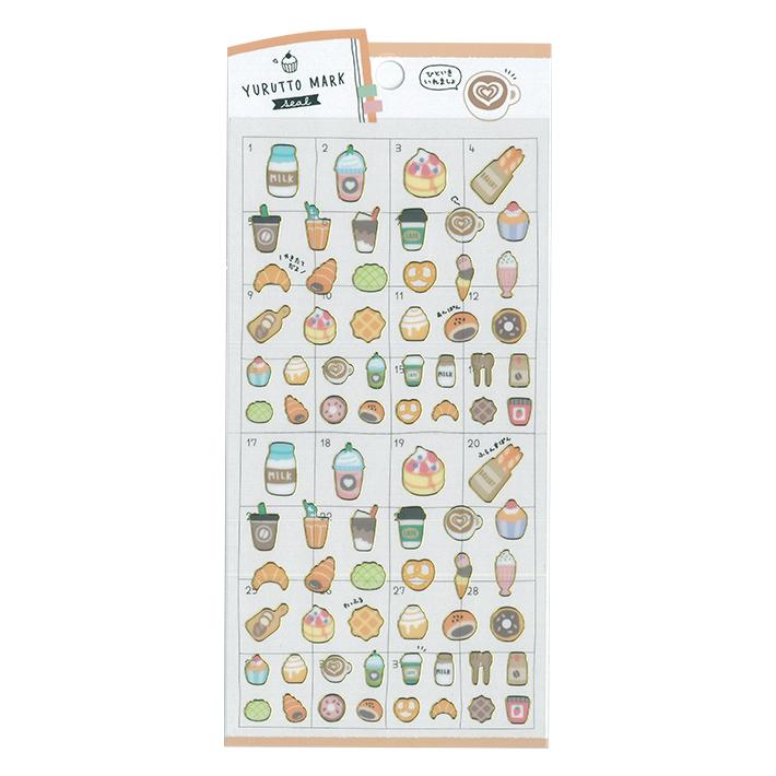 CRUX（クラックス） ゆるっとマークシール ひといきいれましょ柄