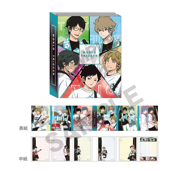 ワールドトリガー パタパタメモ バンド柄 ブルー M便 1 5 シブヤ文具 通販 Paypayモール