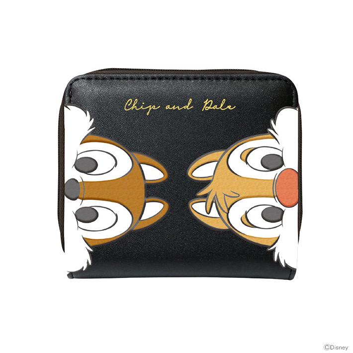 キッズ 財布 女の子ディズニー チップとデール ツイン 二つ折り財布 ラウンドファスナー小銭入れ お財布 折り財布 キャラクター パッチワーク ガールズ 刺繍 女子 中学生 子供 女の子 ジュニア 高校生 小学生 かわいい