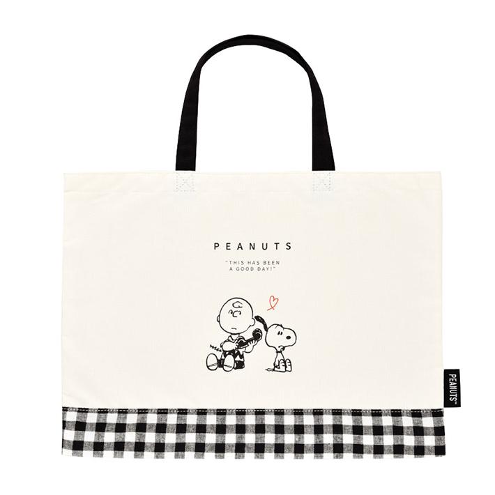 スヌーピー カレッジトート モシモシ柄 1068 Magicalmaths Org