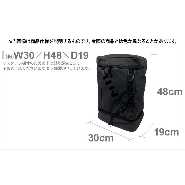 CRUX ターポリン2層式BOXリュック 27L MINES柄 ブラック 107457 CRUX ターポリン2層式BOXリュック 27L MINES柄 ブラック 107457