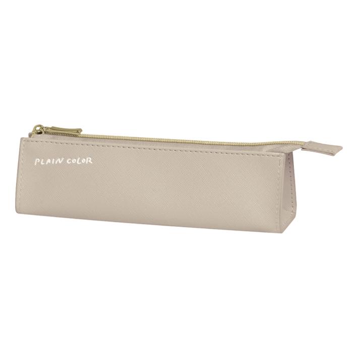 CRUX（クラックス） PLAIN COLOR ミニ三角ペンケース ディムベージュ