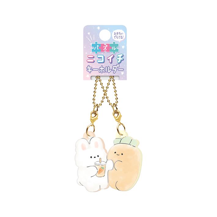 CRUX パズルニコイチキーホルダー ぽてっとくらぶ柄 115616 [M便 CRUX パズルニコイチキーホルダー ぽてっとくらぶ柄 115616 [M便