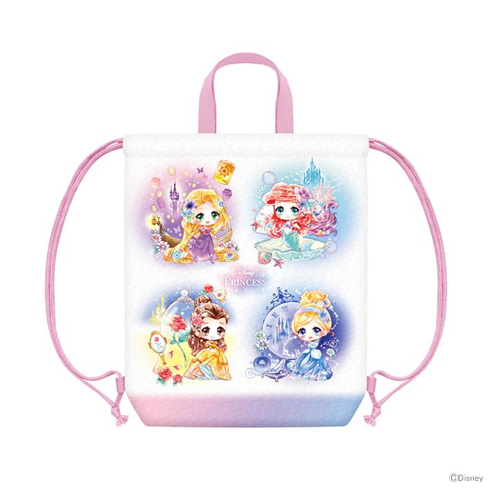 ディズニープリンセス ディズニープリンセス 巾着 L ナップサック 体操  