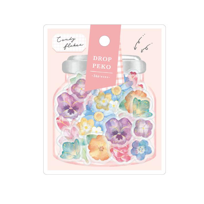 CRUX（クラックス） ドロップペコステッカー フラワー柄 117918 [M便 1