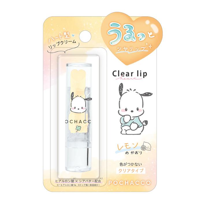 CRUX ポチャッコ クリアリップ ハート型リップクリーム レモンの CRUX ポチャッコ クリアリップ ハート型リップクリーム レモンの