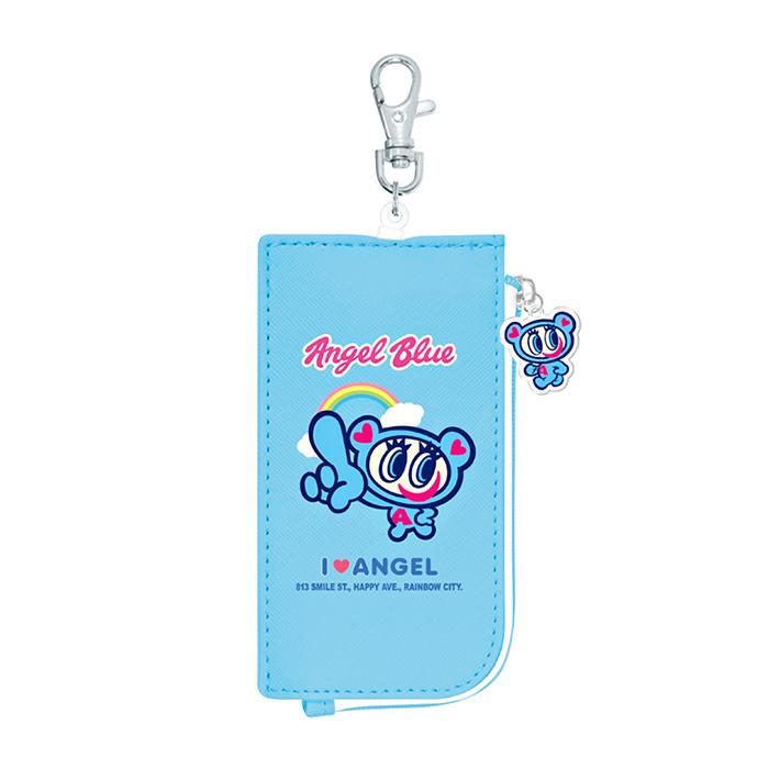 エンジェルブルー パスケース付キーケース ブルー 122764 [M便 1/4  