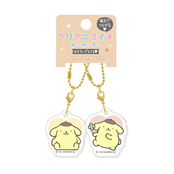 ポムポムプリン ポムポムプリン クリアニコイチキーホルダー 124776 [M