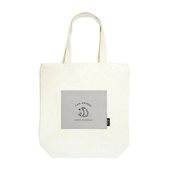 CRUX ポケット付きトートバッグ ハリネズミ柄 130443 [M便 1/1