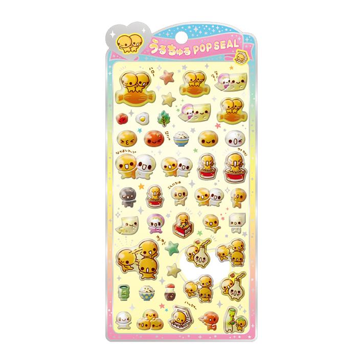 カミオジャパン なっとうちゃん うるちゅるポップシール 132244 [M便 1