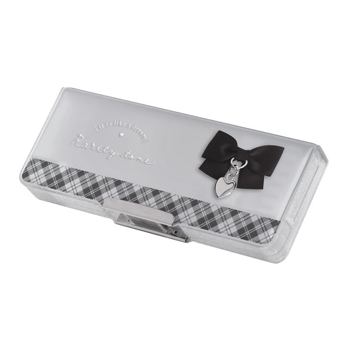 CRUX（クラックス） 筆箱 両面 コンパクト エアリークリア リボン柄