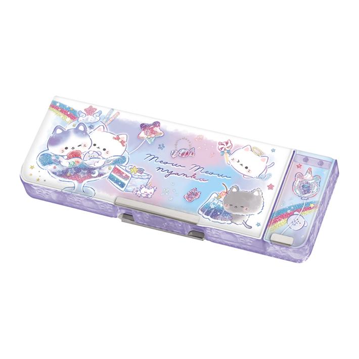 CRUX（クラックス） 筆箱 両面 消しゴムポケット付き ミャウミャウ