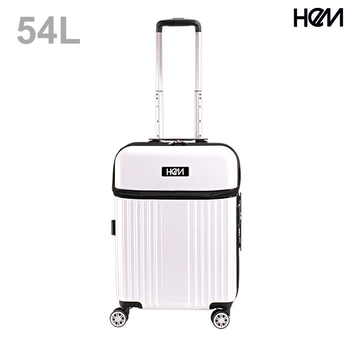 協和 HeM リム スーツケース M 54L ホワイト 39-50710 : シブヤ文具