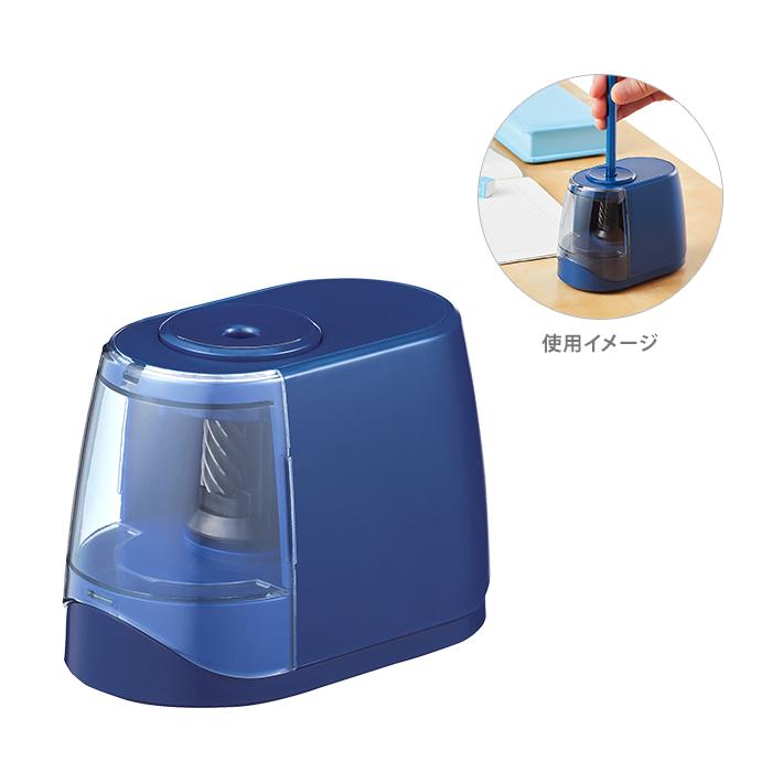 クツワ クツワ 鉛筆削り 電動 ドッチモ ネイビー RS041NB 新入学