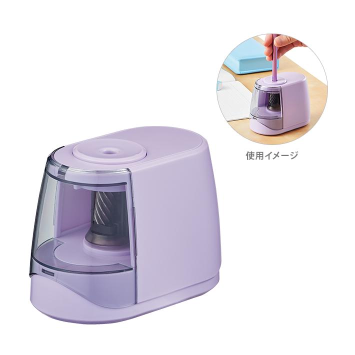 クツワ（KUTSUWA） 鉛筆削り 電動 ドッチモ パープル RS041PU 新入学