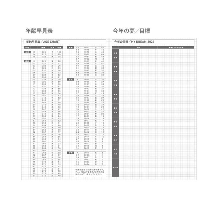 コクヨ　2024年　ジブン手帳Biz mini 2024 Spring　4月版　B6　マットベージュ　ニ-JBM1LS-244　[M便 1/2]｜net-shibuya｜04